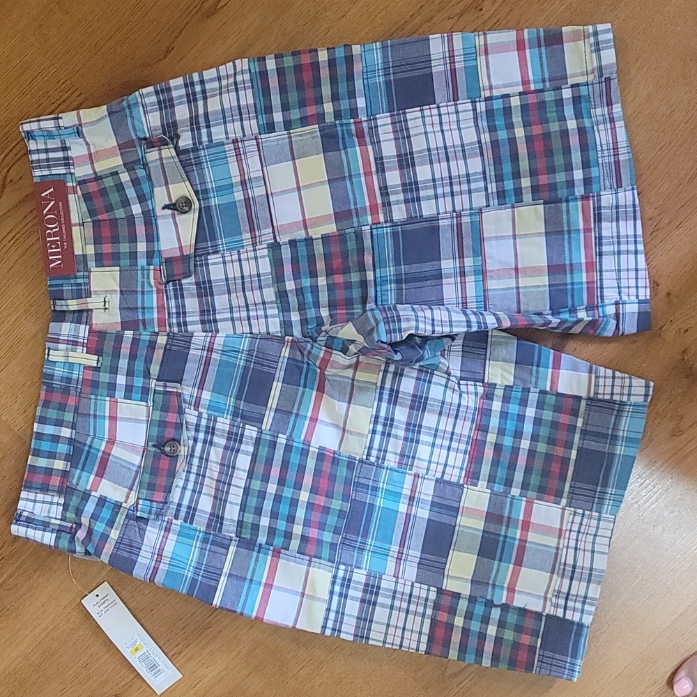 NWT Merona mens size 32 plaid shorts - Picture 2 of 5